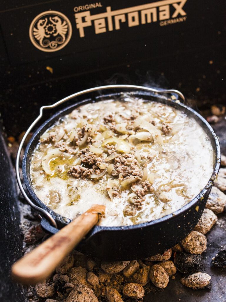 Dutch Oven KäseLauchSuppe Rezepte, Petromax, Suppenküche