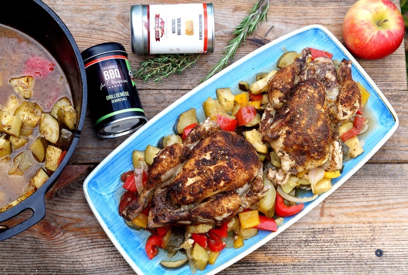 Stubenküken aus dem Dutch Oven