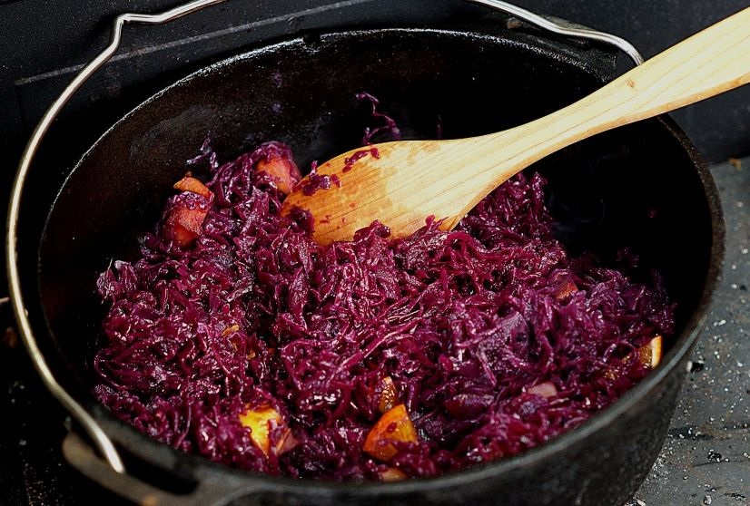 Dutch Oven Orangen Rotkohl