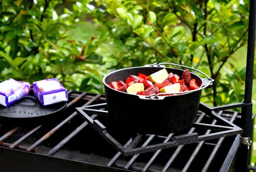 Erdbeeren mit Limette