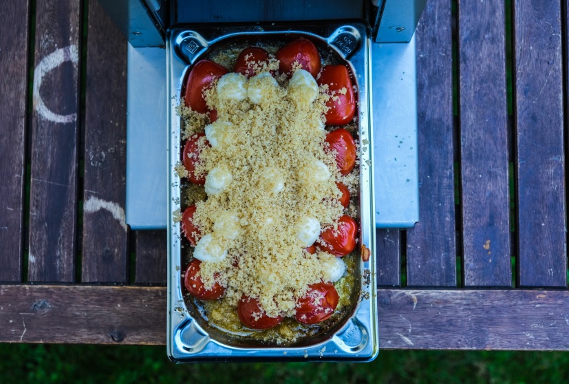 Gratinierte Tomaten mit Parmesan