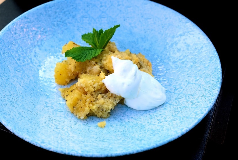 Crumble mit Joghurt