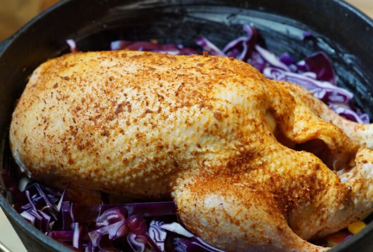 Dutch Oven Ente Grill, BBQ, Gewürze, Festessen